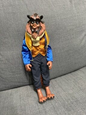 Disney Beast Doll in Blue Jacket and Gold Vest